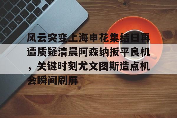 ng-风云突变上海申花集结日再遭质疑清晨阿森纳扳平良机，关键时刻尤文图斯造点机会瞬间刷屏的简单介绍